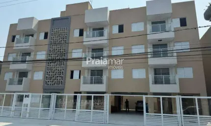 Prédio novo | apto 02 dorms com sacada | 01 vaga de garagem ótima | 60m² | bitaru - sao vicente.
