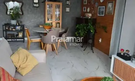 APARTAMENTO 02 DORM REFORMADO  I SALA I 01 VAGA DEMARCADA  I 67m2 I  MARAPÉ I SANTOS