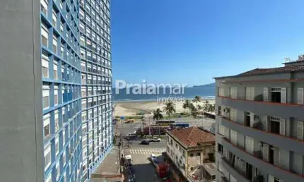 Apto 1 dorm amplo i sem garagem | vista mar i divisa santos / s.v