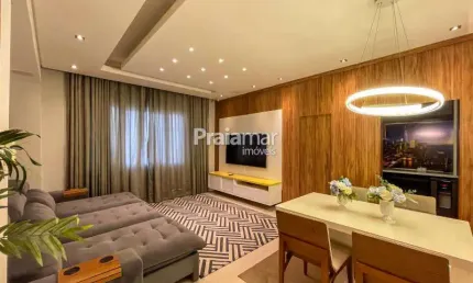01 quadra praia, boqueirão|santos, porteira fechada/ tiplex com 3 dormitórios