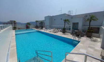 Apartamento bairro boqueirão  santos - 2 suítes, varanda gourmet, lazer completo  - r$ 5.500 pacote.
