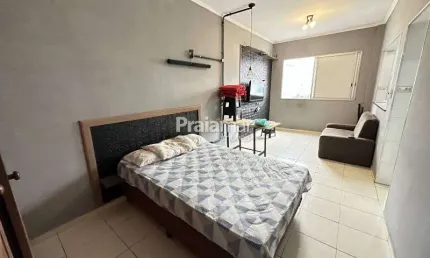 Sala living amplo | 01 vaga | frente a praia | gonzaguinha - s.v