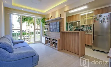 Apartamento com 2 quartos à venda na walton pontes carpes, 39, vila nova, porto alegre, 58 m2 por r$ 320.000