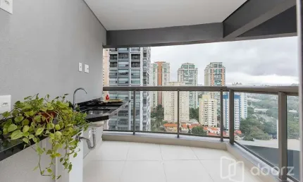Apartamento com 1 quarto à venda na rua joão de lacerda soares, 31, jardim das acacias, são paulo, 48 m2 por r$ 890.000