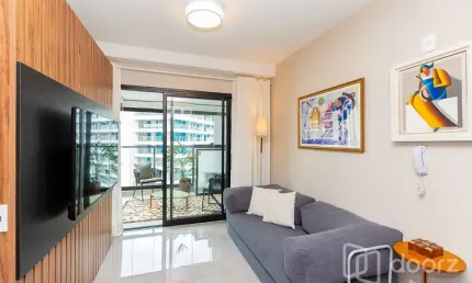 Apartamento com 1 quarto à venda na avenida açocê, 50, moema, são paulo, 42 m2 por r$ 950.000
