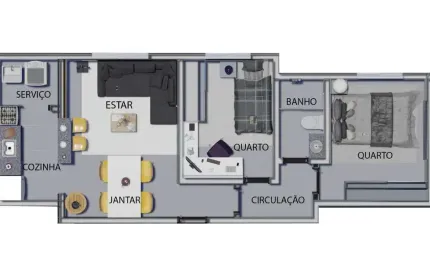 Apartamento com 2 quartos à venda na Rua Brasil, Jardim Leblon, Belo Horizonte