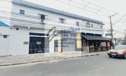 Ótimo salão comercial no centro da vila galvão  com 85 metros quadrados, 02 banheiros, ótimo para sa