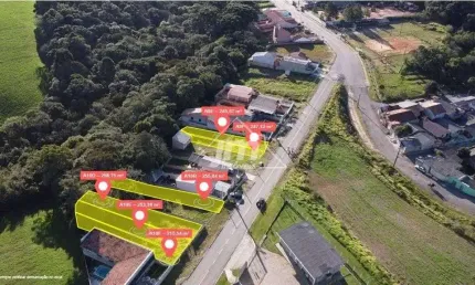 Lotes à venda no Bairro Campo do Meio -  Campo Largo/PR