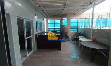 Cobertura com 5 dormitórios à venda, 260 m² - vila guilhermina - praia grande/sp