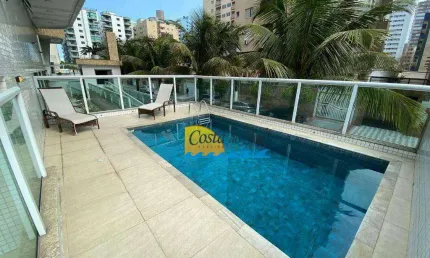Apartamento com 2 dormitórios para alugar, 103 m² por R$ 4.500,00/mês - Tupi - Praia Grande/SP