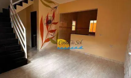 Sobrado com 2 dormitórios à venda, 65 m² por R$ 229.900 - Vila Atlântica - Mongaguá/SP