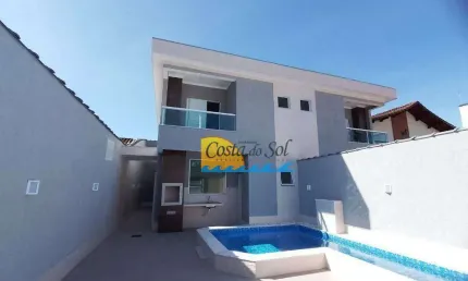 Sobrado com 3 quartos à venda, 135 m² por R$ 1.100.000 - Tupi - Praia Grande/SP