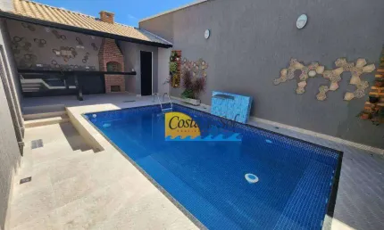 Sobrado com 2 dormitórios à venda, 54 m² por R$ 330.000,00 - Balneário Pires - Praia Grande/SP