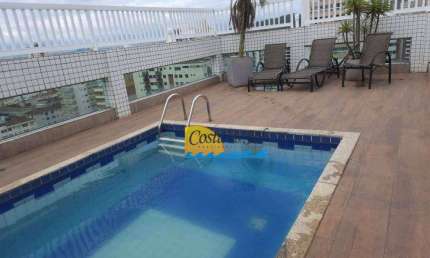 Cobertura com 5 dormitórios à venda, 308 m² por R$ 2.800.000,00 - Vila Guilhermina - Praia Grande/SP