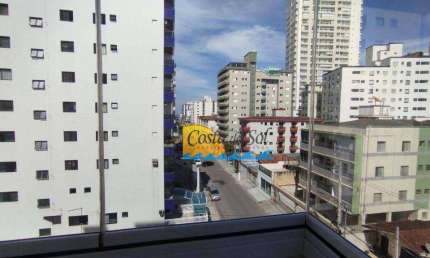 Apartamento com 1 dormitório para alugar, 48 m² por R$ 2.400,00/mês - Vila Guilhermina - Praia Grande/SP