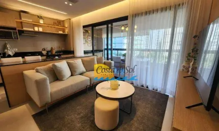 Apartamento com 2 dormitórios à venda, 75 m² por r$ 986.420,00 - josé menino - santos/sp