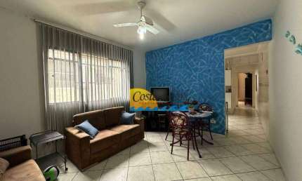 Apartamento com 1 dormitório para alugar, 64 m² por R$ 2.000,00/mês - Vila Guilhermina - Praia Grande/SP