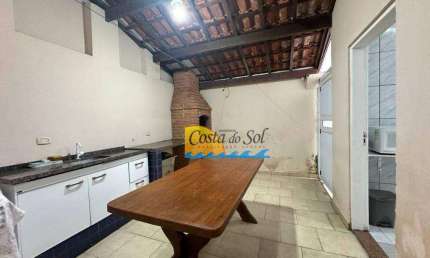 Sobrado com 3 dormitórios para alugar, 178 m² por R$ 5.000,00/mês - Guilhermina - Praia Grande/SP