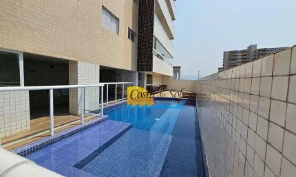 Apartamento com 2 dormitórios para alugar, 96 m² por R$ 3.600,00/mês - Aviação - Praia Grande/SP