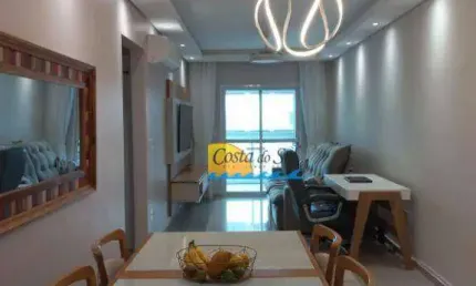 Apartamento com 2 dormitórios à venda, 87 m² por r$ 772.000,00 - caiçara - praia grande/sp