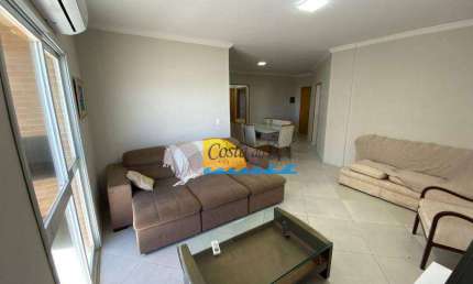 Apartamento com 3 dormitórios para alugar, 140 m² por R$ 9.226,00/mês - Tupi - Praia Grande/SP