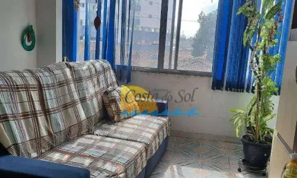 Apartamento com 1 dormitório à venda, 75 m² por r$ 275.600,00 - mirim - praia grande/sp