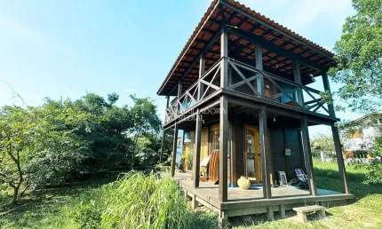 Casa com 2 quartos à venda na dos aguapés, 1900, ibiraquera, imbituba, 75 m2 por r$ 850.000