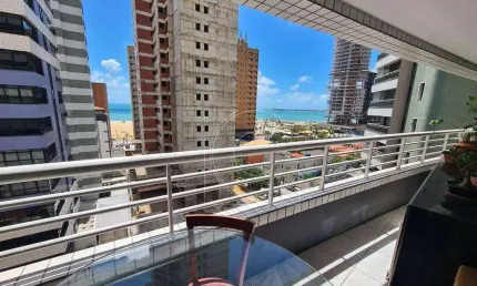 Ed. Marville, Porteira Fechada, 70m², Todo projetado, Vista Mar - Meireles, Fortaleza - Ce