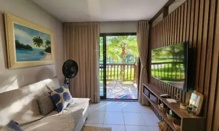 VG Sun Cumbuco, Apartamento, Térreo, 39,53m², 1, decorado e mobiliado.