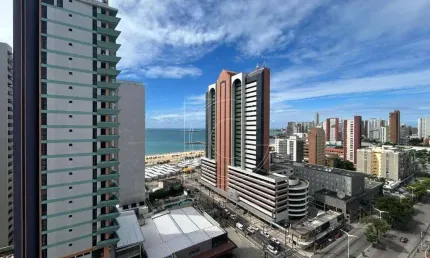 Via venetto, flat, 42,64m², vista mar permanente, 1 quarto, meireles, fortaleza ce
