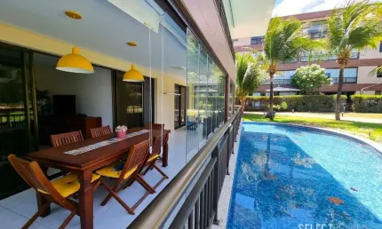 Mandara lanai, apartamento bangalô térreo, 129m², porto das dunas, aquiraz/ce.