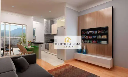 Apartamento com 2 dormitórios à venda, 68 m² - itaguá - ubatuba/sp