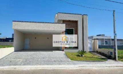Casa nova com 3 dormitórios, 1 suíte à venda, 150 m² com churrasqueira e piscina - Residencial Terras Do Vale