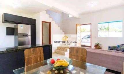 Sobrado Lindo Condomínio á venda 2 dorm, 73 m² perto praia, local excelente, fácil acesso ao centro e rodovia - Jardim Capricórnio - Caraguatatuba/SP