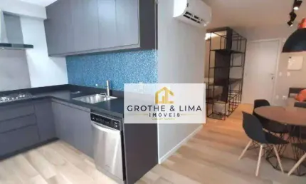 Apartamento flat mobiliado - 1 dormitórios - edifício moriah - jardim aquarius - 40m².
