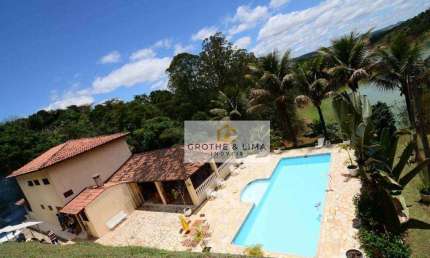 Chácara com 4 dormitórios à venda, 5310 m² por R$ 2.150.000,00 - Chácaras Condomínio Recanto Pássaros II - Jacareí/SP