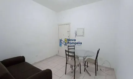 Apartamento com 1 dormitório para alugar por R$ 1.600,02/mês - Itararé - São Vicente/SP