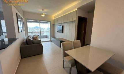 Apartamento com 1 dormitório para alugar, 53 m² por R$ 5.800,02/mês - Boqueirão - Santos/SP