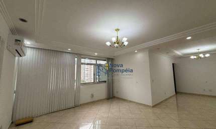 Apartamento com 3 dormitórios para alugar, 144 m² por R$ 6.000,02/mês - Gonzaga - Santos/SP
