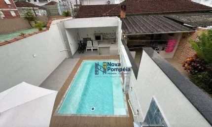 Casa com 3 dormitórios à venda, 150 m² por R$ 1.350.000,00 - Campo Grande - Santos/SP