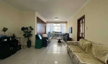 Apartamento com 3 dormitórios para alugar, 106 m² por R$ 4.300,02/mês - Pompéia - Santos/SP