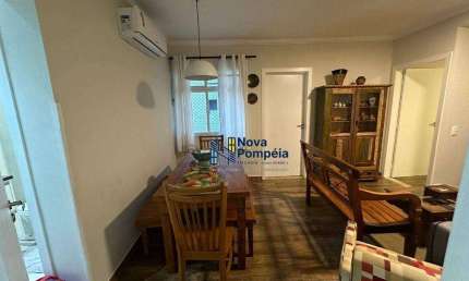 Apartamento com 2 dormitórios para alugar, 76 m² por R$ 4.000/mês - Pompéia - Santos/SP