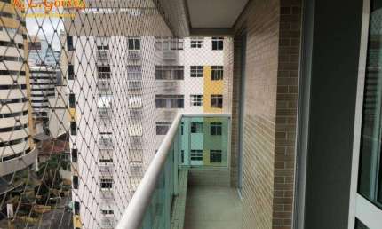 Apartamento com 1 dormitório para alugar, 53 m² por R$ 3.900,02/mês - Pompéia - Santos/SP
