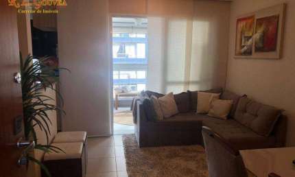 Apartamento Duplex com 3 dormitórios à venda, 100 m² por R$ 910.000,00 - Pompéia - Santos/SP