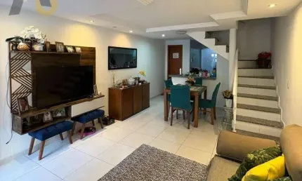 Casa tripex com 3 suítes com 128m². freguesia -jacarepaguá