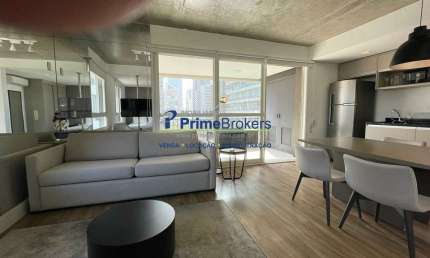 Apartamento com 1 quarto para alugar na Rua Jean Peltier, Cidade Monções, São Paulo por R$ 5.580