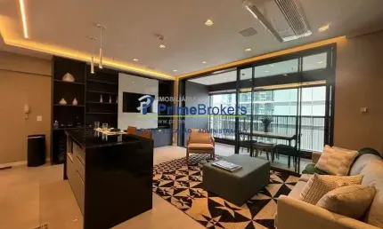 Apartamento com 1 quarto para alugar na Avenida Roque Petroni Júnior, Jardim das Acacias, São Paulo por R$ 13.000