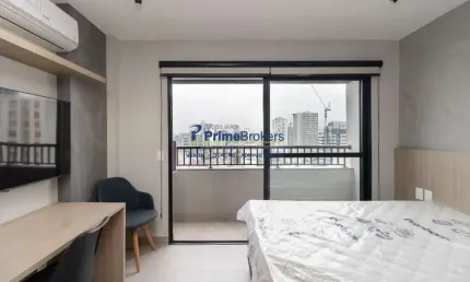 Apartamento com 1 quarto à venda na rua cardeal arcoverde, pinheiros, são paulo por r$ 440.000