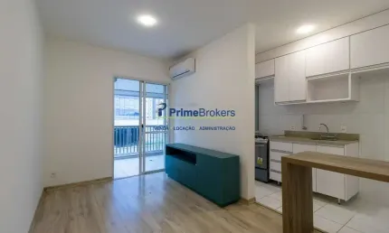 Apartamento com 1 quarto à venda na rua professor josé leite e oiticica, brooklin, são paulo por r$ 595.000