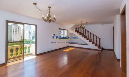 Apartamento com 4 quartos à venda na alameda dos aicás, moema, são paulo por r$ 2.900.000